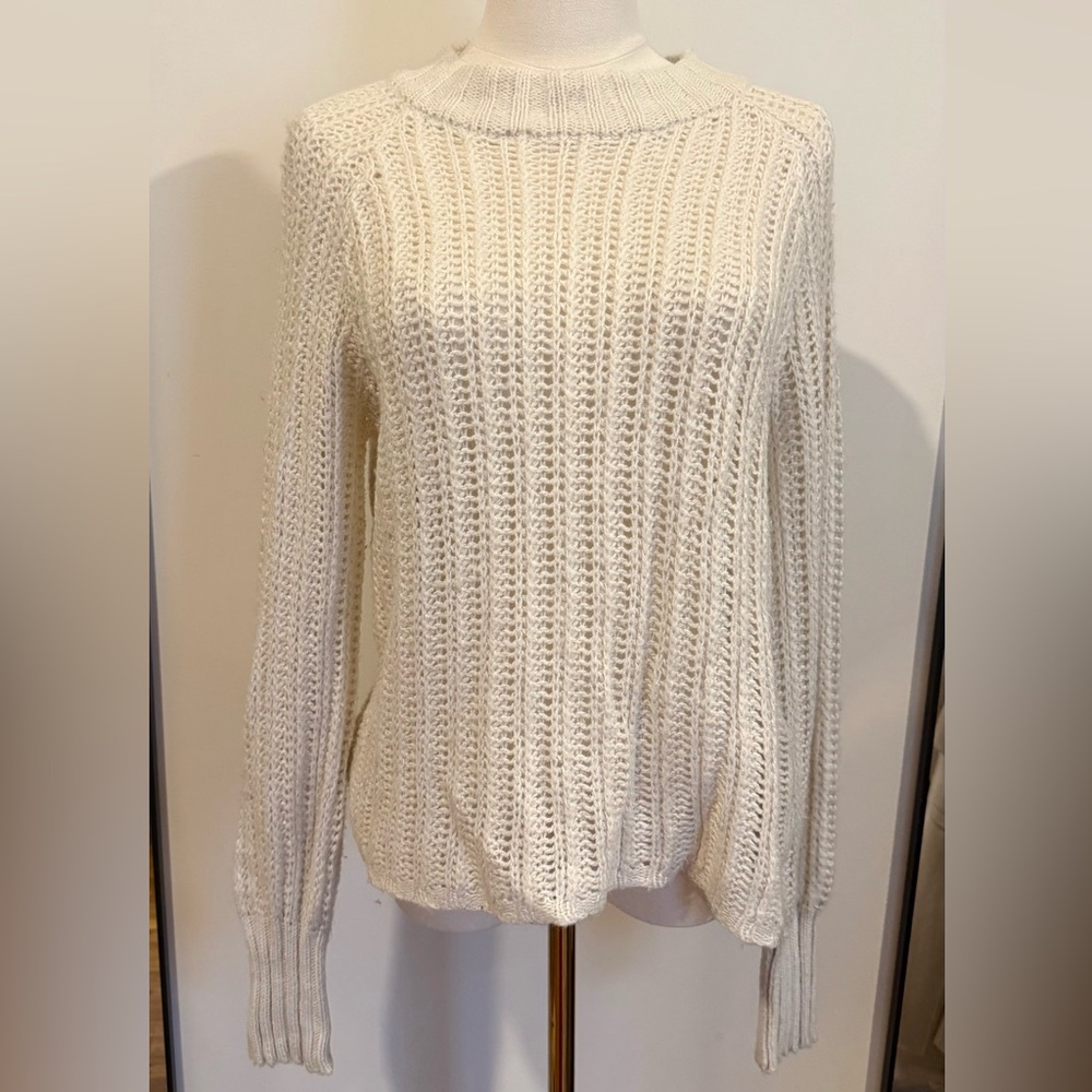 Anine Bing Cream Knit Sweater